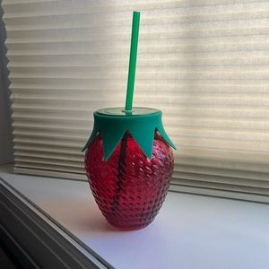 Glass strawberry cup!